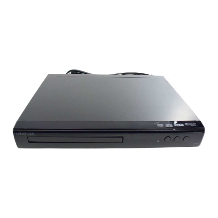 Insignia NS-D160A14 - DVD Player Quick Setup Guide