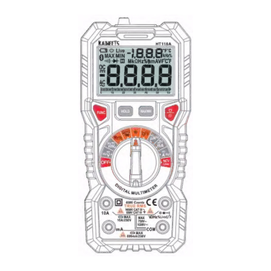 Kaiweets True-RMS HT118A User Manual