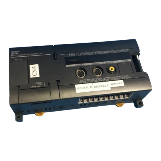 Omron Z500 Operation Manual