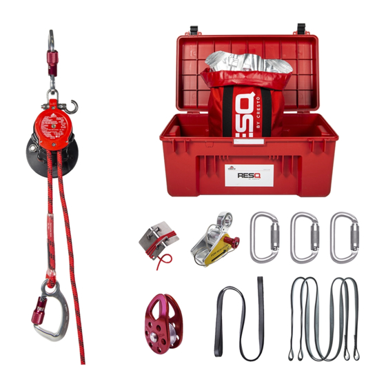 CRESTO RESQ RED PRO Instructions For Use & Inspection Card