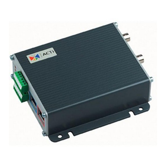 ACTi SED-2120 User Manual