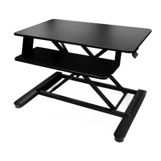 MultiTable Desktop Sit to Stand Workstation Assembly Instructions Manual