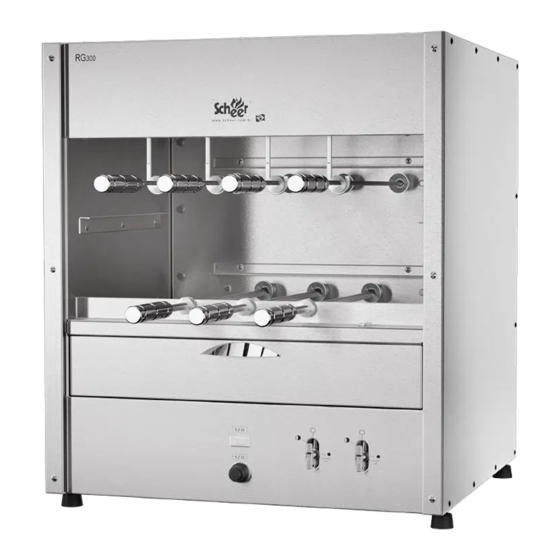 User Manuals: Scheer RG300 Gas Rotisserie