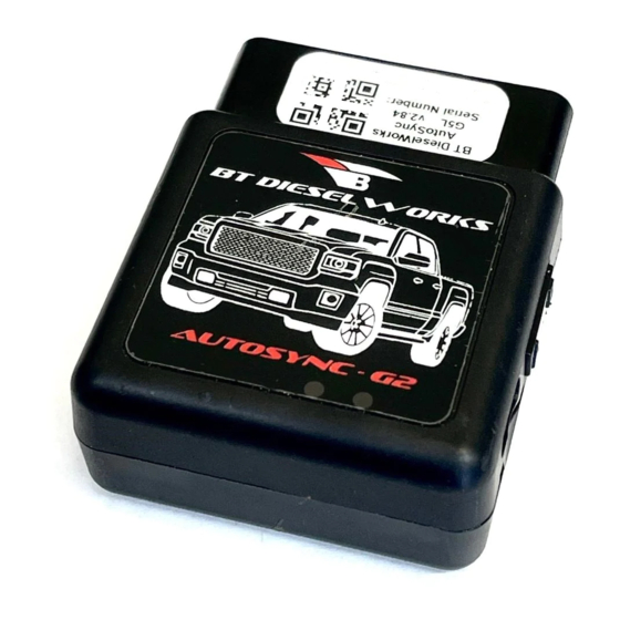 BT DieselWorks AutoSync G2 Installation Manual