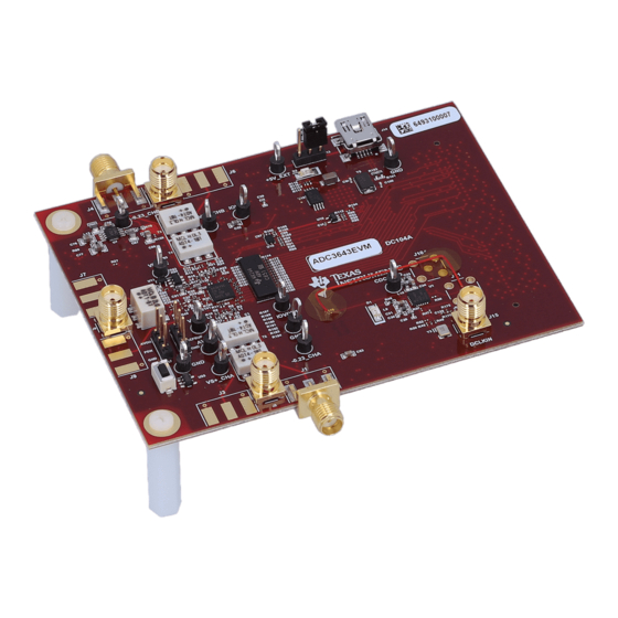 Texas Instruments ADC364xEVM User Manual
