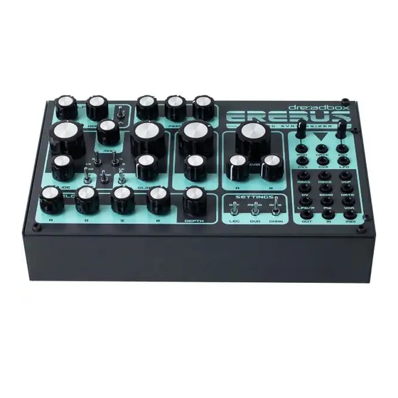 Dreadbox Erebus Owner's Manual