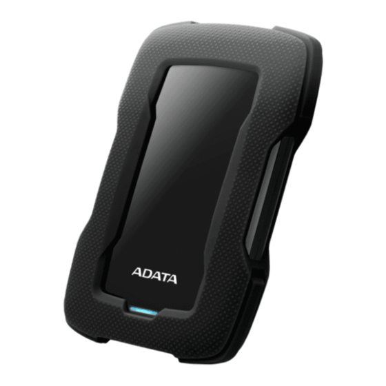 Adata AHD330-5TU31-CBK Quick Start Manual