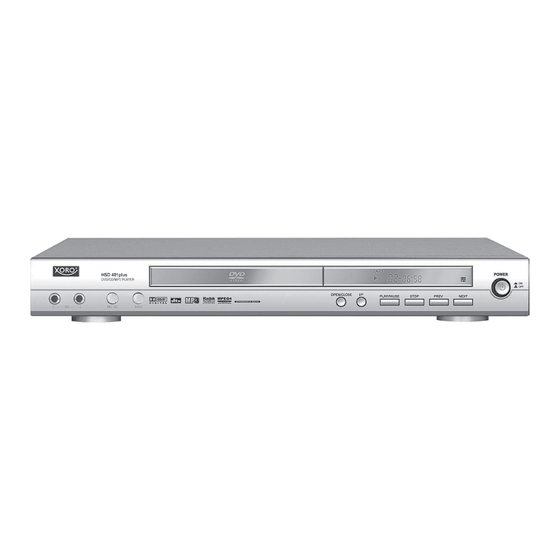 Xoro HSD 310 Owner's Manual