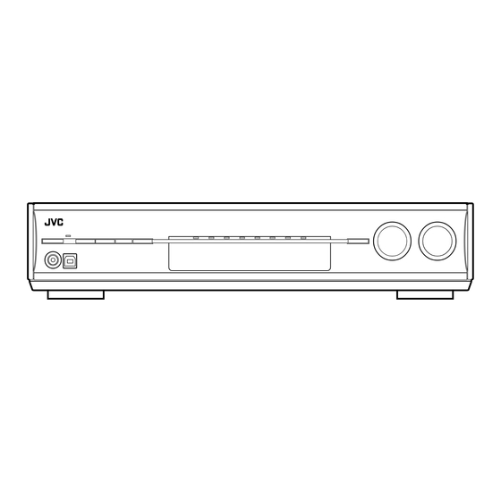 JVC RXD212B - 110 Watts X 7 Receiver Instructions Manual