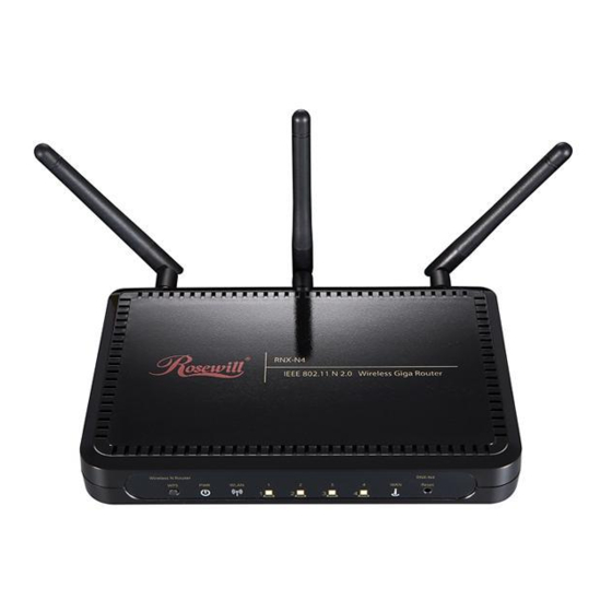 Rosewill RNX-N4 Quick Installation Manual
