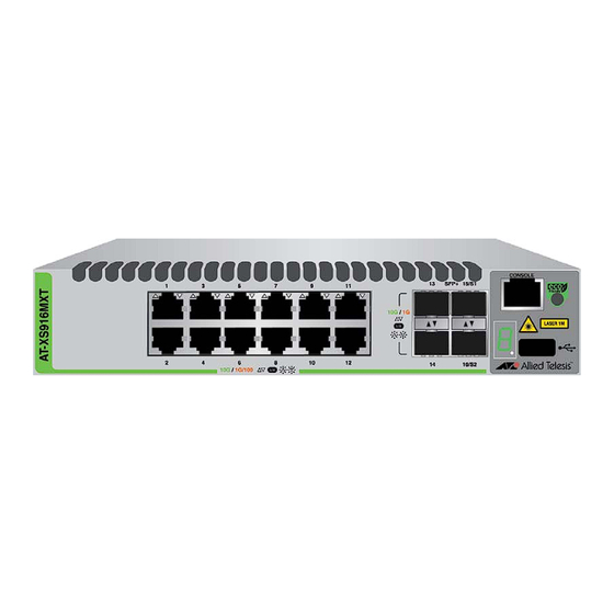 Allied Telesis XS900MX Series Installation Manual