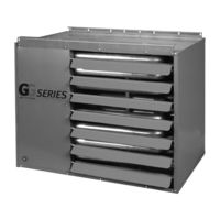 Sterling TUBULAR GAS FIRED DIRECT SPARK PROPELLER UNIT HEATERS GG-75 Installation Instructions Manual