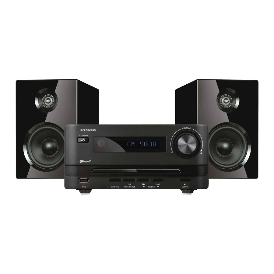 User Manuals: Ferguson HearMe CD250BT Micro System