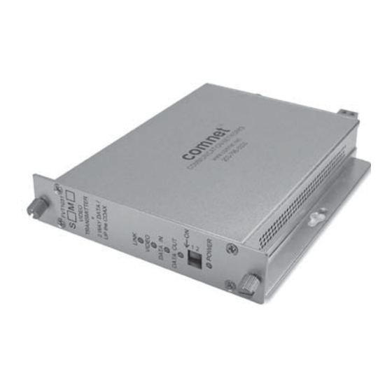 Comnet FVR1031S1 Installation And Operation Manual