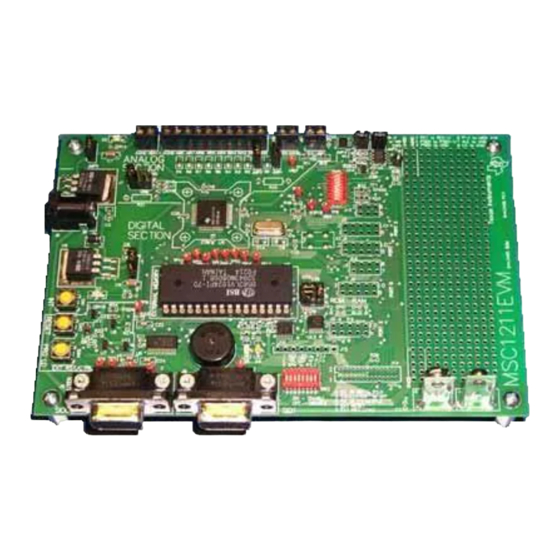 Texas Instruments MSC1211EVM User Manual