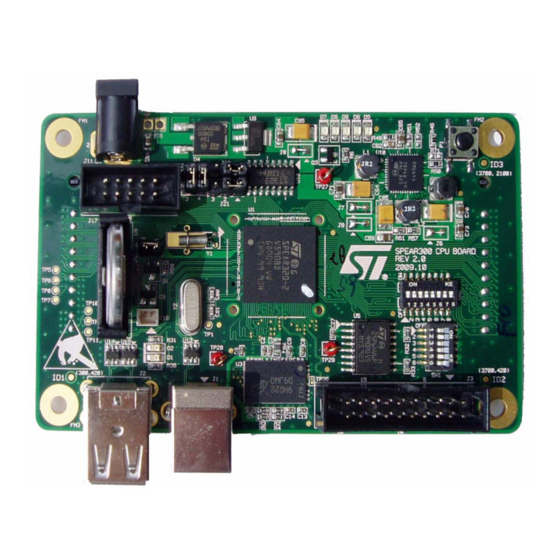 ST EVALSPEAr320CPU User Manual