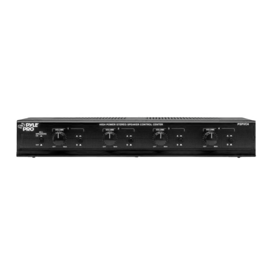 Pyle Pro PSPVC4 Manual