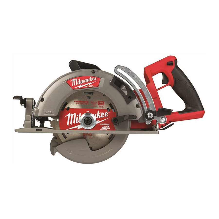 Milwaukee M18 FUEL 2830-20 - REAR HANDLE CIRCULAR SAW Manual