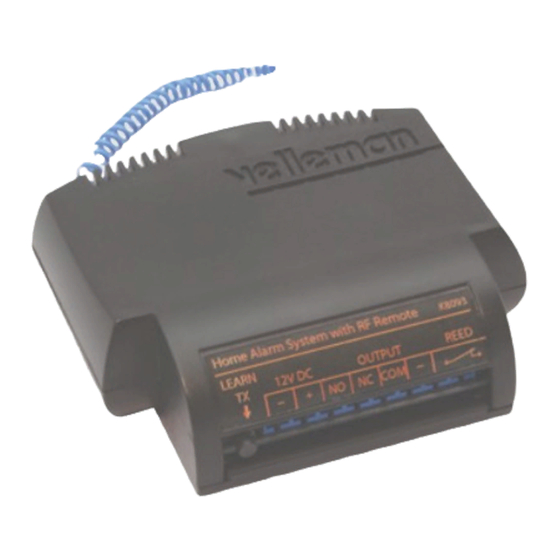 User Manuals: Velleman K8093 Home Alarm Kit