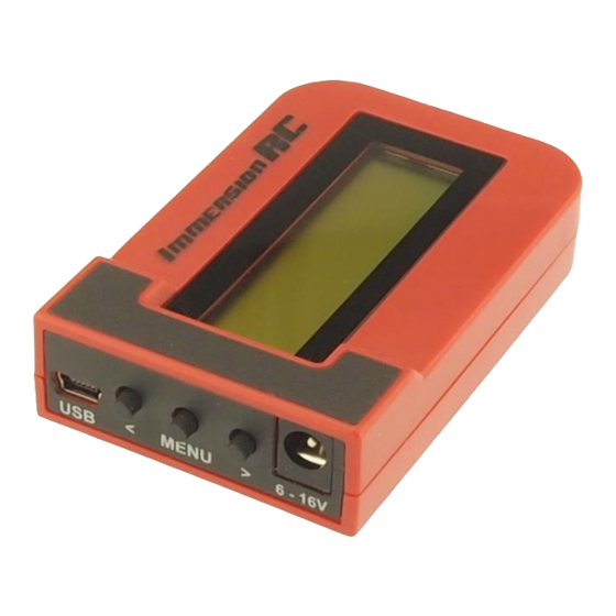 ImmersionRC RF Power meter Operator's Manual