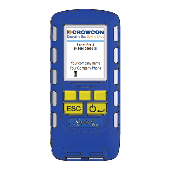 Crowcon SprintPro 3 User Manual