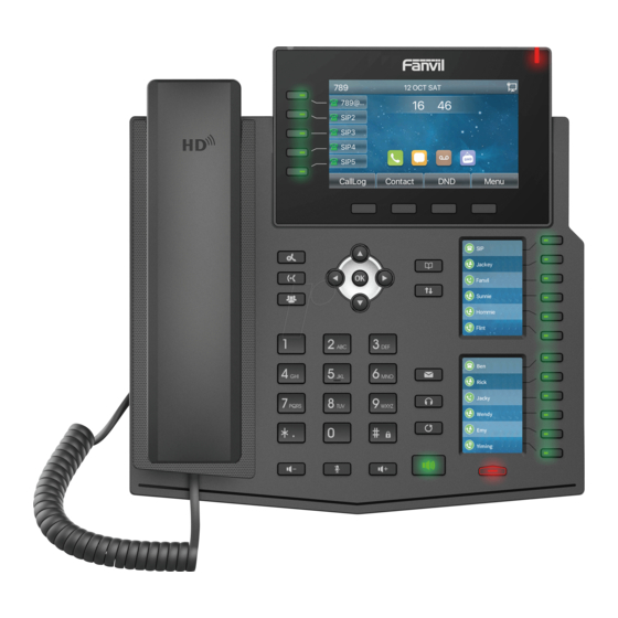 Fanvil X6U Quick Installation Manual