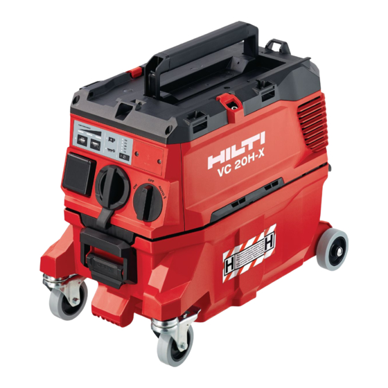 Hilti VC 20H-X Original Operating Instructions