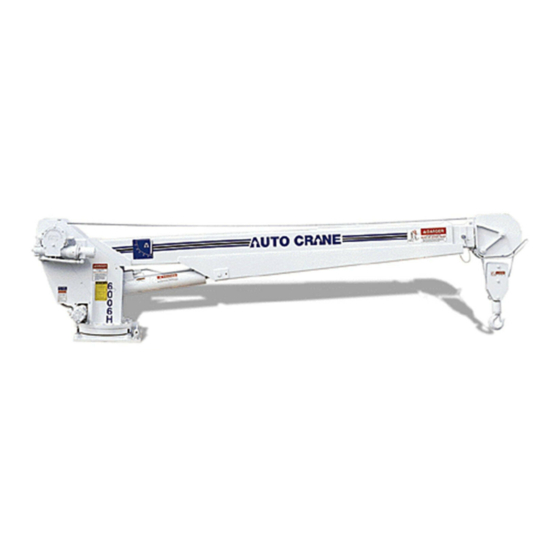 Auto Crane HARD WIRED SERIES Owner's Manual