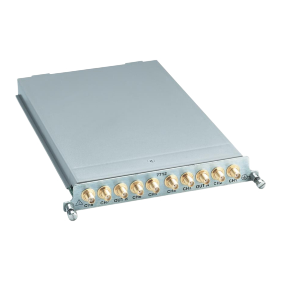 Tektronix KEITHLEY 7712 Instructions For Use Manual