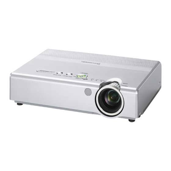Panasonic PT-LB55NTE Operating Instructions Manual