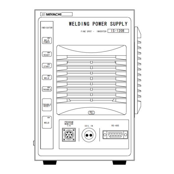 Miyachi IS-120B-00 Series Operation Manual