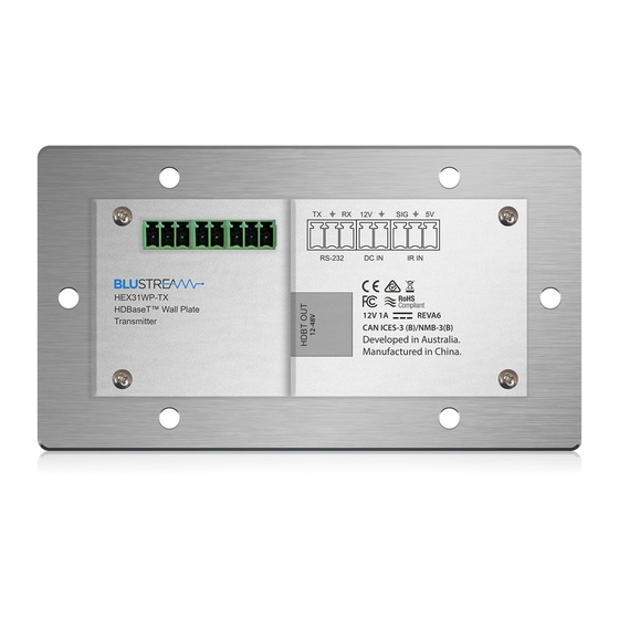 Bluestream HEX31WP-TX Manuals