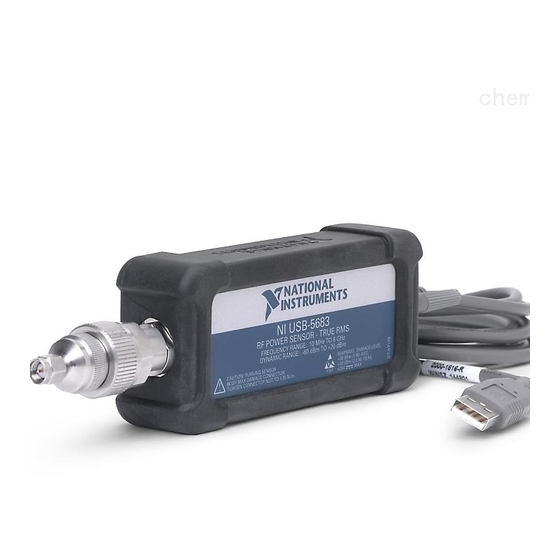 National Instruments USB-5683 Getting Started Manual