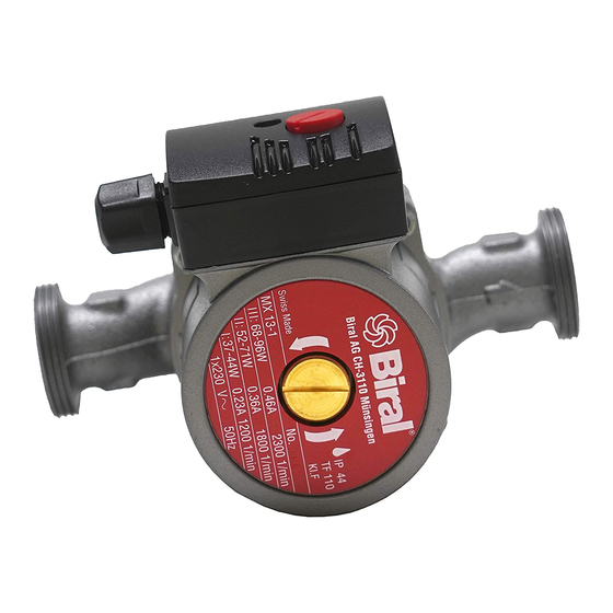 Biral MX 10 Installation And Operating Instructions Manual