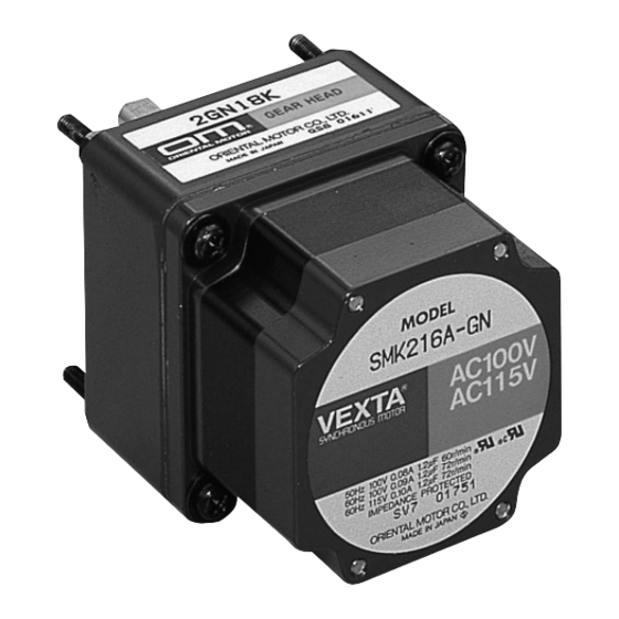 Vexta SMK216A-GN Instructions