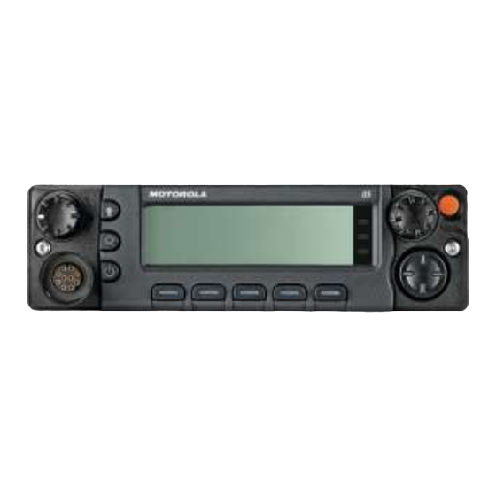 Motorola solutions APX6500 O5 Quick Reference Card
