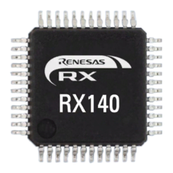 Renesas RX100 Series User Manual