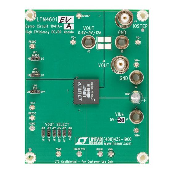 Linear Technology DC1041A-A Demo Manual