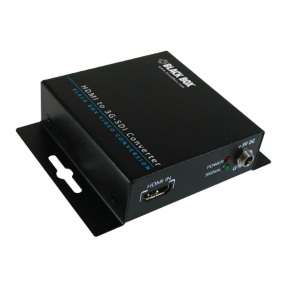 Black Box VSC-HDMI-SDI User Manual