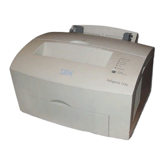 IBM INFOPRINT 1116 User Reference