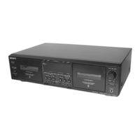 Sony TC-WE675 - Dual A/r Cassette Deck Service Manual