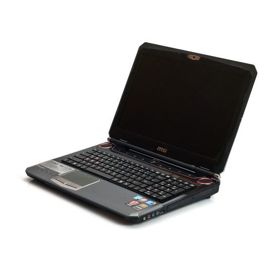 MSI GX660R User Manual
