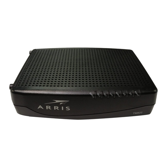 Arris Touchstone TM822G Quick Install Manual
