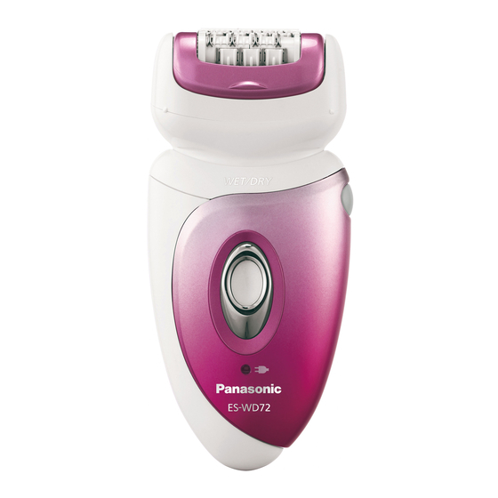 User Manuals: Panasonic ES-WD72 Epilators