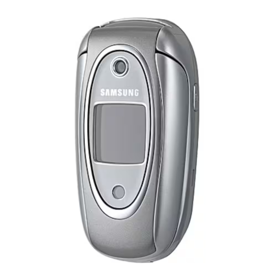 Samsung SGH-E330 User Manual