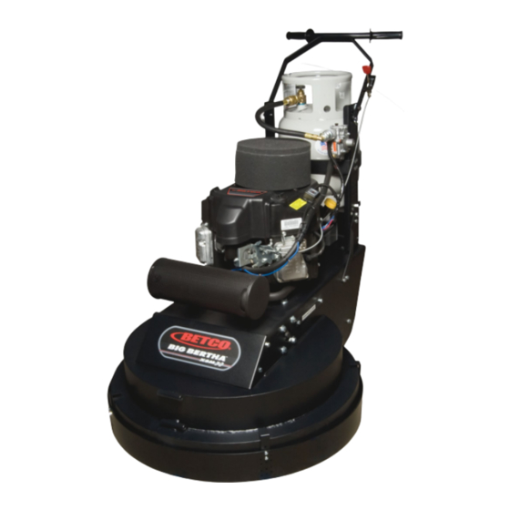 BETCO BIG BERTHA XSM 30 Operator And Parts Manual