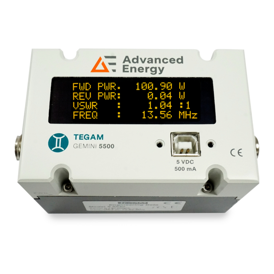 Tegam Advanced Energy GEMINI 5540A Manuals