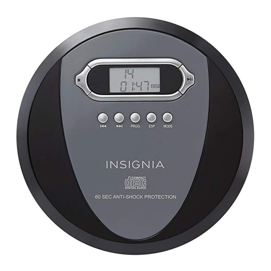 Insignia NS-P4112 Portable CD Player Manuals