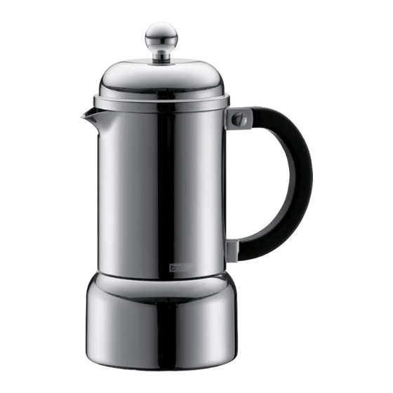 Bodum CHAMBORD 10616 Instructions For Use Manual