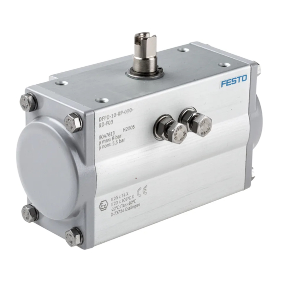 Festo DFPD Series Instructions